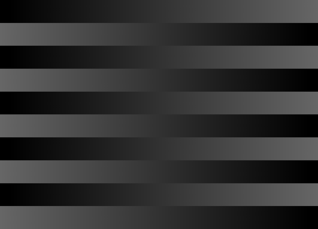 Lines of black and white gradients in rotating orders causing an optical illusion-like stripped visual.